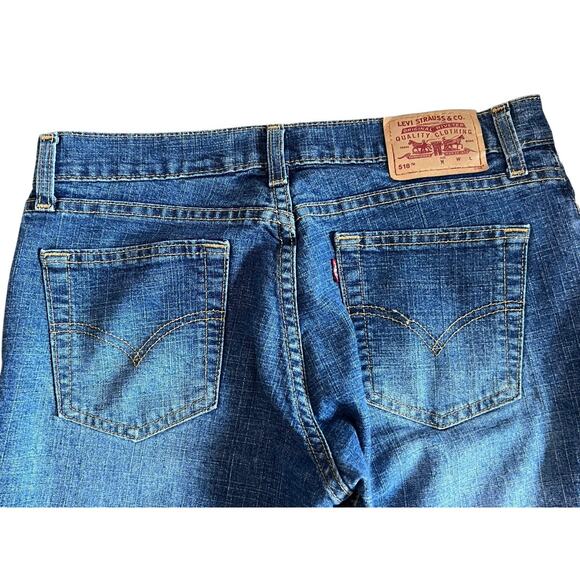 Vintage 90s Y2K Levi's 518 Superlow Stretch Boot Cut Jeans Made in USA size 9 - Picture 4 of 8
